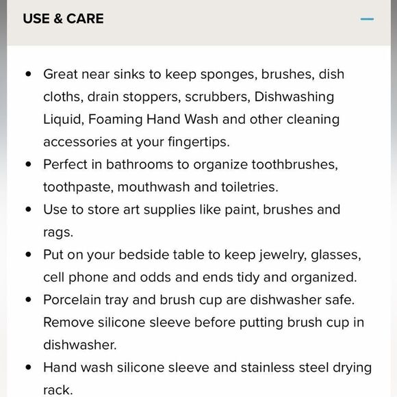 Norwex Porcelain Sink Organizer NWT - Picture 5 of 9